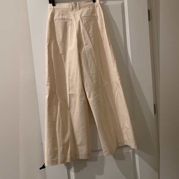 Zara Wide leg beige pants - Picture 2 of 3